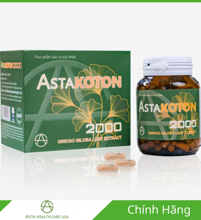 Astakoton 2000 - Hỗ Trợ Tuần Hoàn Não, Giảm Đau Đầu, Chóng Mặt, Ù Tai