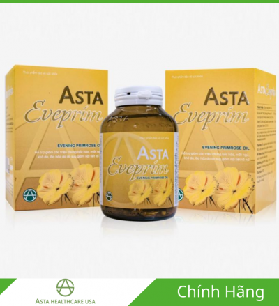 Asta Eveprim – Hỗ Trợ Nội Tiết Tố Nữ, Giảm Bốc Hỏa, Mất Ngủ, Khô Da