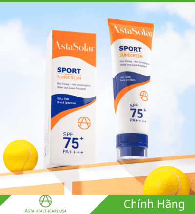 AstaSolar Sport – Kem Chống Nắng Thể Thao, Chống Mồ Hôi